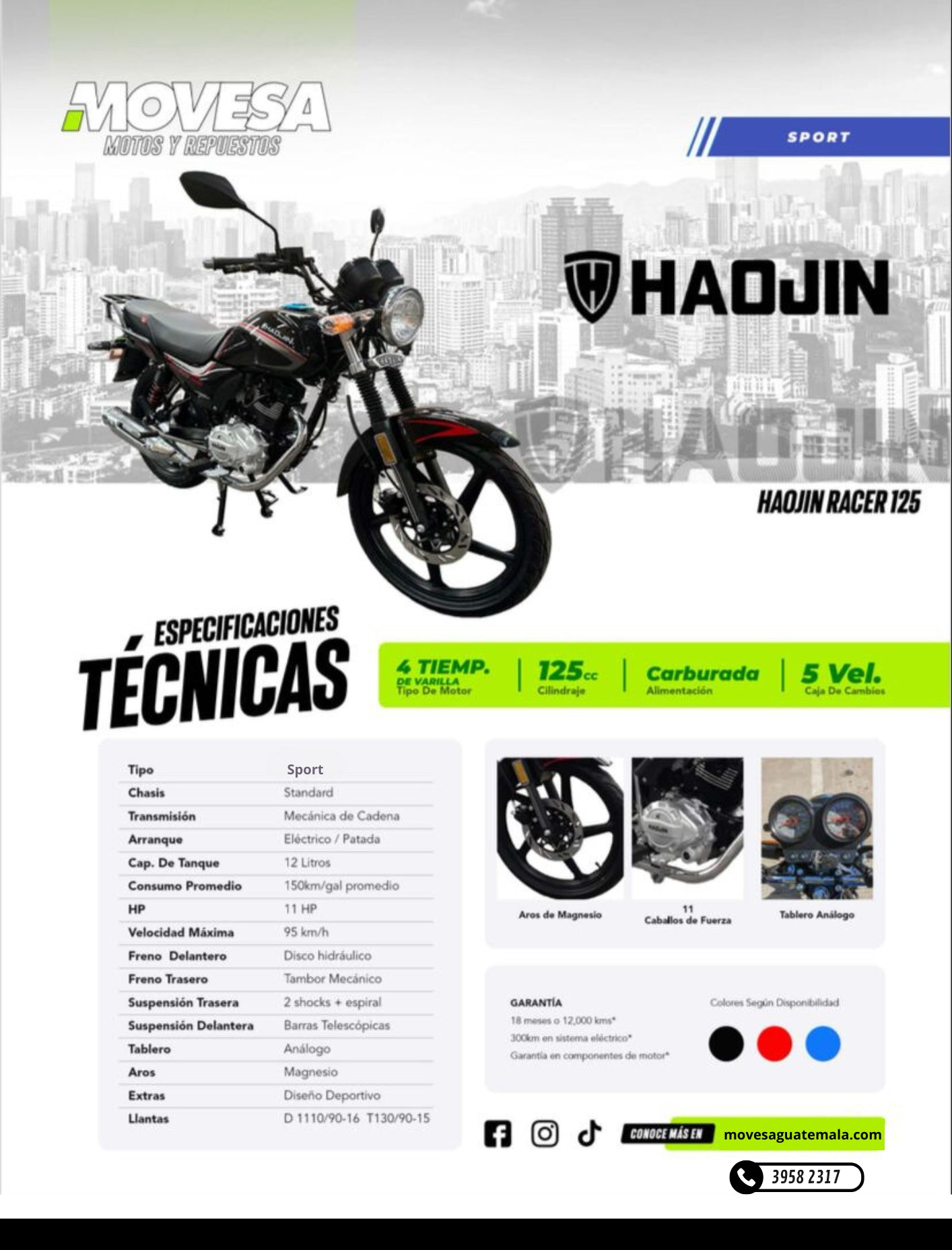 HAOJIN RACER 125